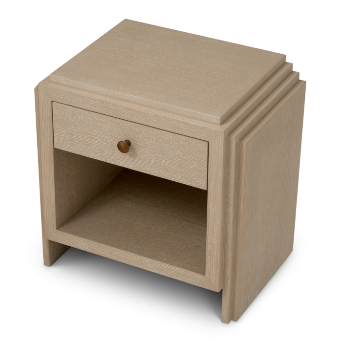 Noptiera ArtDeco furnir de stejar|W. 58 | D. 42.5 | H. 57 cm  [3]