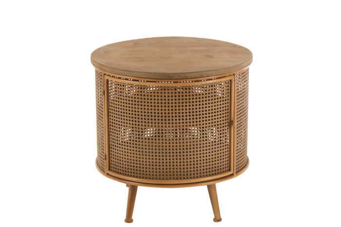 Noptiera Round, Metal, Maro, 60x60x59 cm [2]