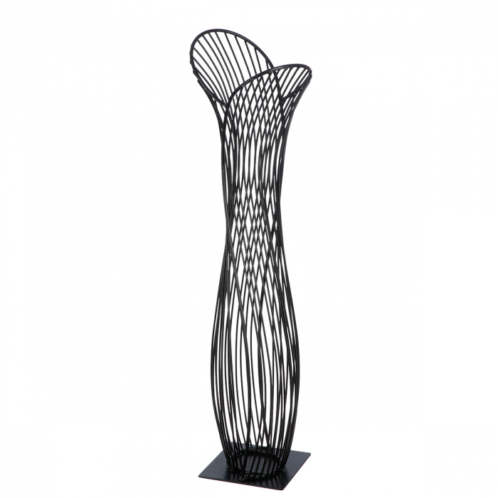 Obiect de decor, Conexiunea, Metal, negru, PU 1, L. 13 cm, L. 17 cm, H. 63 cm [1]
