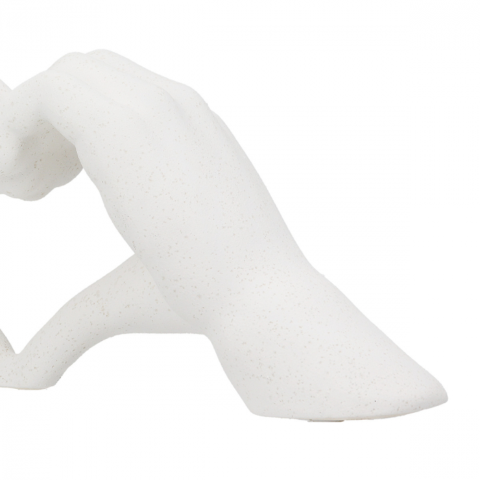 Obiect de decor, Inimă, pătat, Ceramica, crem, PU 4, L. 7 cm, L. 31 cm, H. 11 cm [4]