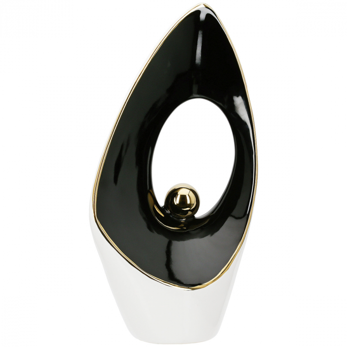 Obiect de decor, Inside, Ceramica, alb, PU 2, L. 10 cm, L. 16 cm, H. 28 cm [1]