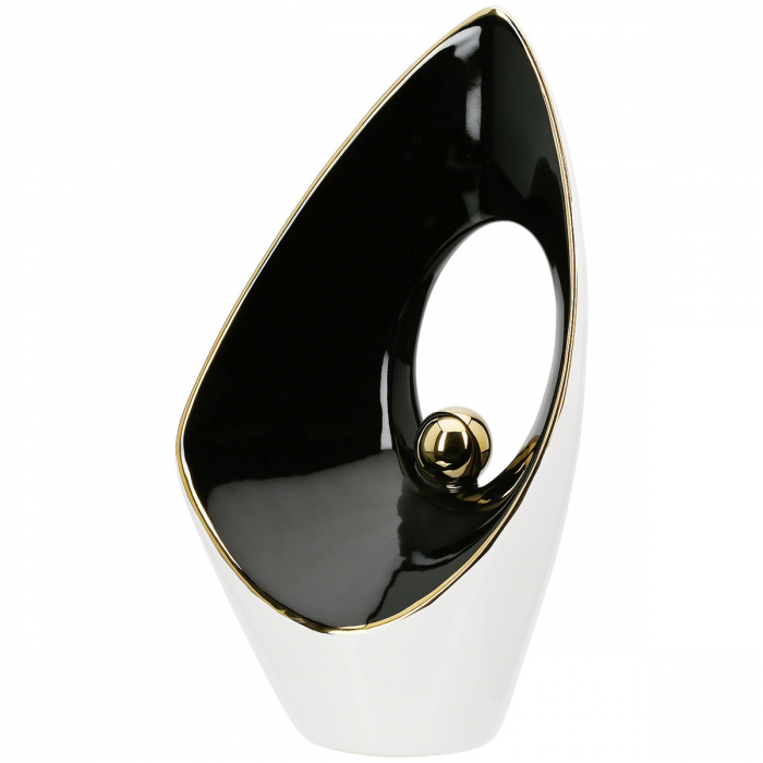 Obiect de decor, Inside, Ceramica, alb, PU 2, L. 10 cm, L. 16 cm, H. 28 cm [2]