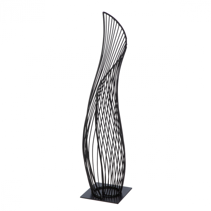 Obiect de decor, The momentum, Metal, negru, PU 1, L. 13 cm, L. 14 cm, H. 57 cm [1]