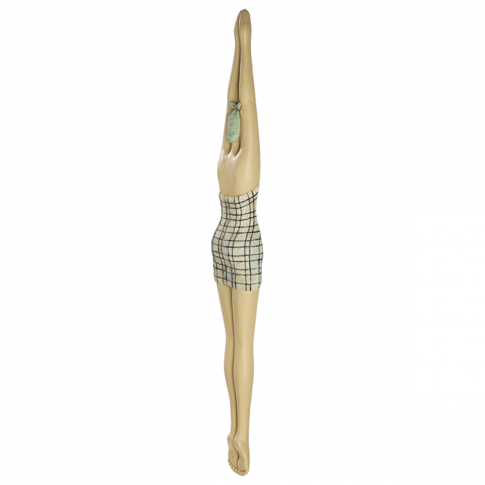 Obiect de perete, Femeie, Rășină sintetică, albastru, alb, PU 2, 2 asortate, L. 5 cm, l. 8 cm, H 63 cm [6]