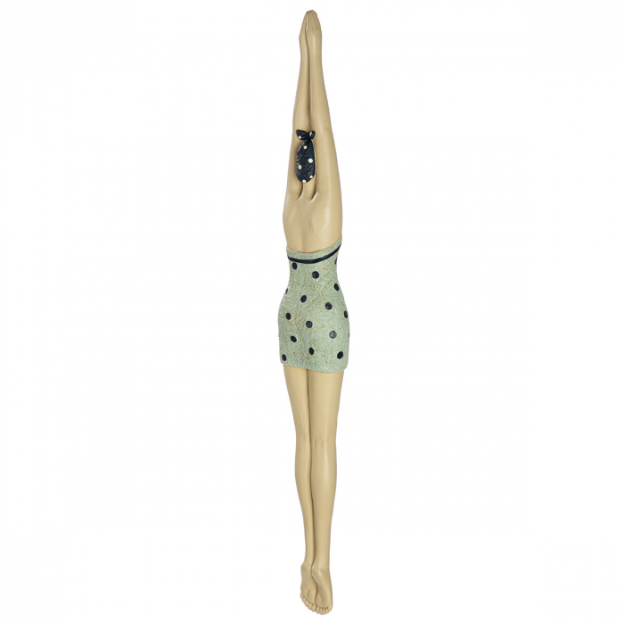 Obiect de perete, Femeie, Rășină sintetică, albastru, alb, PU 2, 2 asortate, L. 5 cm, l. 8 cm, H 63 cm [5]