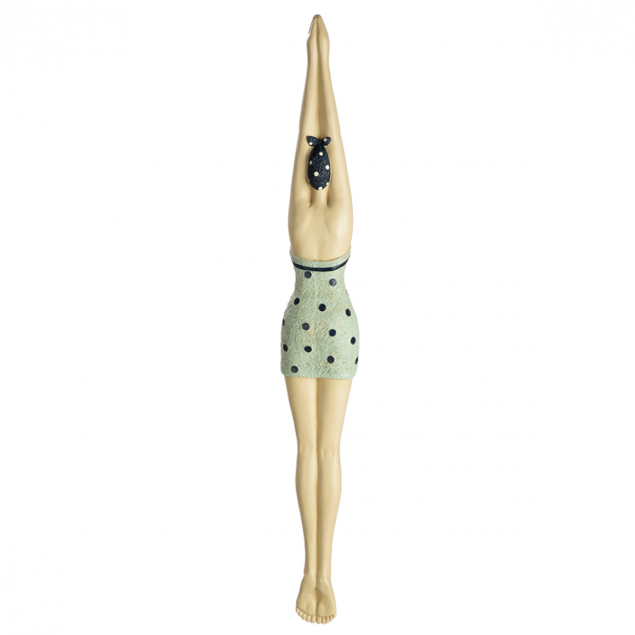 Obiect de perete, Femeie, Rășină sintetică, albastru, alb, PU 2, 2 asortate, L. 5 cm, l. 8 cm, H 63 cm [2]