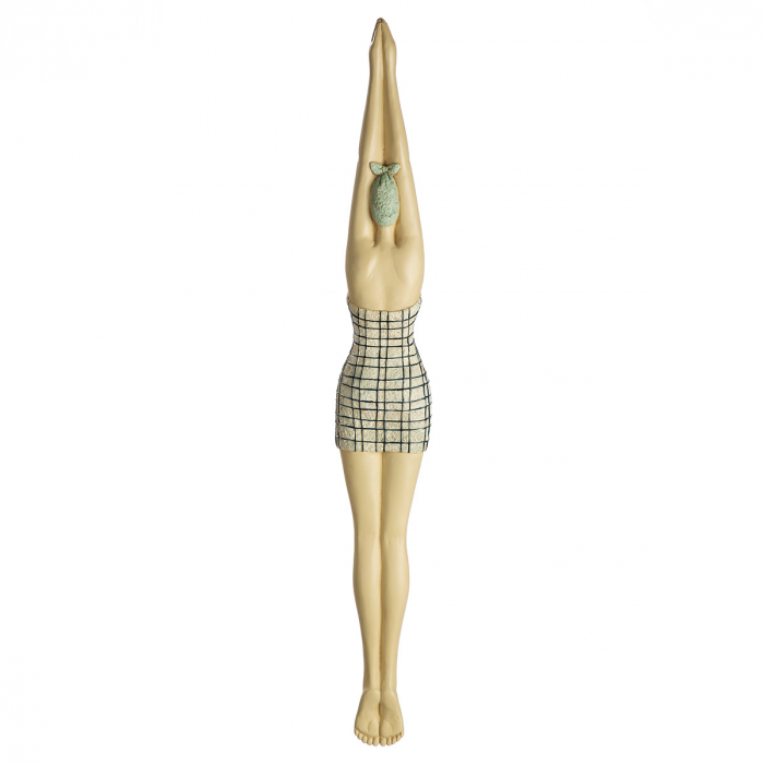 Obiect de perete, Femeie, Rășină sintetică, albastru, alb, PU 2, 2 asortate, L. 5 cm, l. 8 cm, H 63 cm [3]