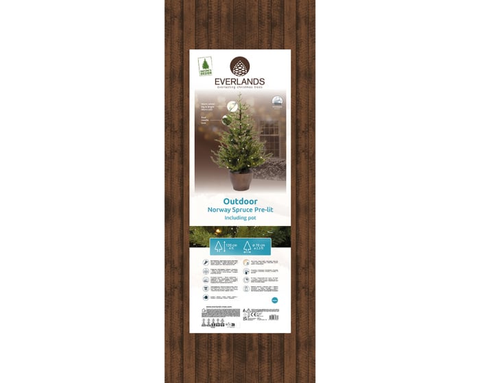 Obiect decorativ (LED), Brad de Craciun, Rasina, verde, PU 1, H 120 cm, A. 70 cm [4]
