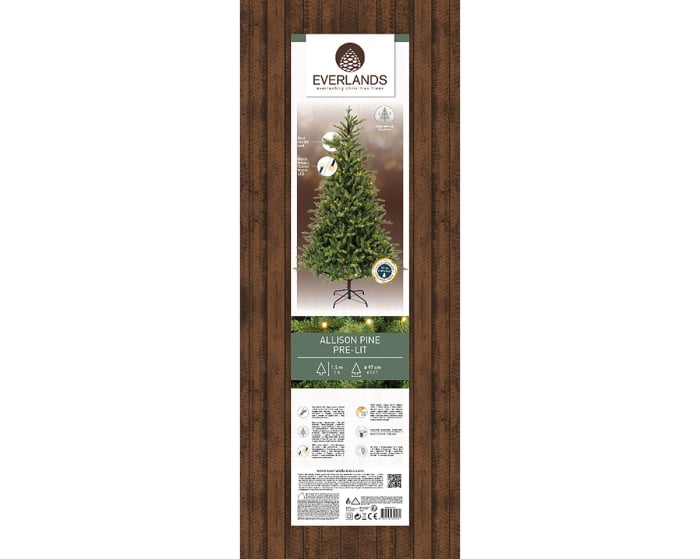 Obiect decorativ (LED), Brad de Craciun, Rasina, verde, PU 1, H 150 cm, A. 100 cm [6]