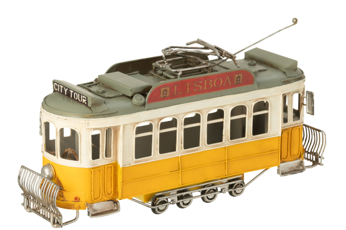 Obiect decorativ, Tramvai metalic antic multicolor [2]