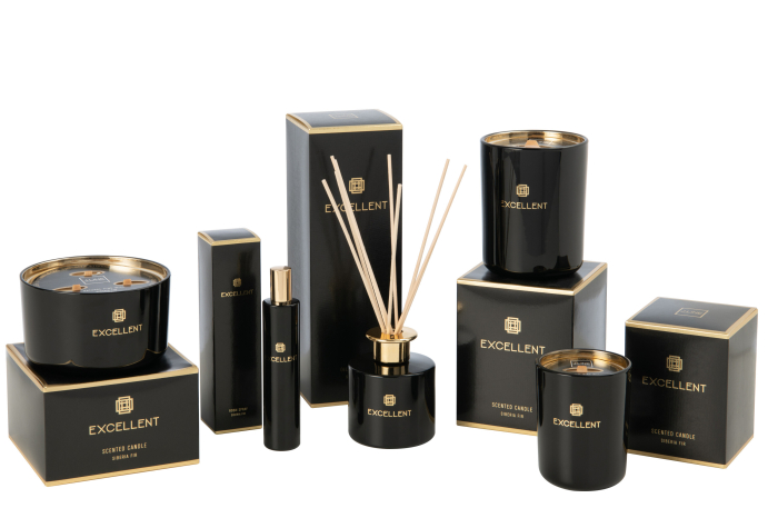 Odorizant, Sticla, Negru, 3x3x16 cm [3]