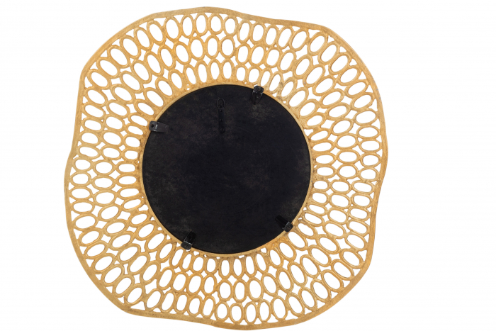 Oglinda, Aluminiu, Auriu, 91x91x2 cm [2]