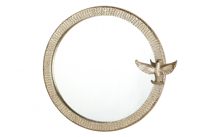 Oglinda Bird, Aluminiu, Auriu, 40 cm