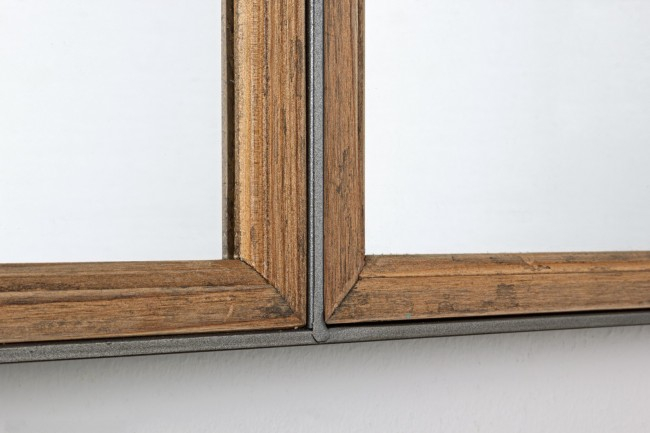 Oglinda Border, Lemn/Sticla, Maro, 92.5x2x52.5 cm [2]