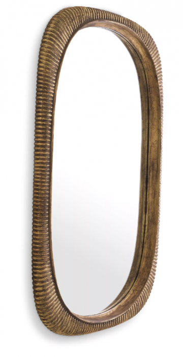 Oglindă, Casimir din auriu antic, Dims: L. 142 | W. 95 | D. 6  (CM) [2]