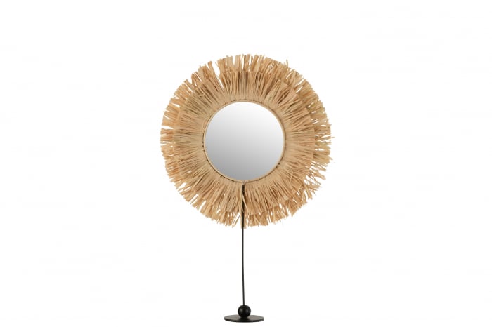 Oglinda cu picior, Sticla, Natural, 41x9x51 cm [2]