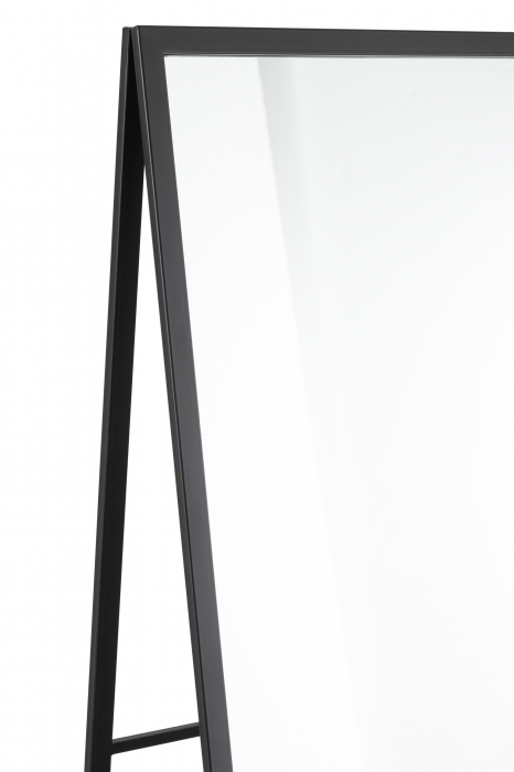 Oglinda cu rafturi Standing Holes, Metal, Negru, 40x46x159 cm [7]