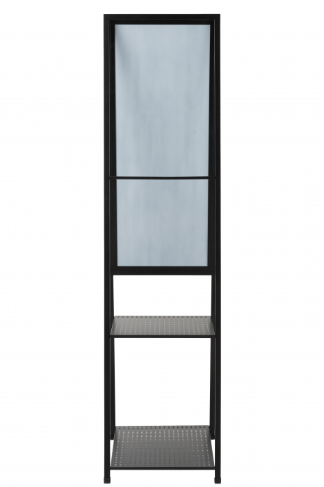 Oglinda cu rafturi Standing Holes, Metal, Negru, 40x46x159 cm [4]