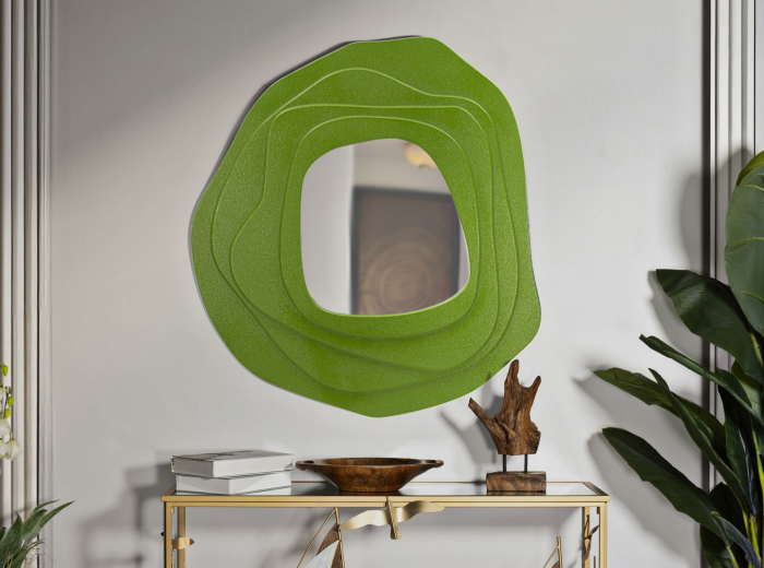 Oglinda de perete, DALIA, verde 90x4x97 cm [6]