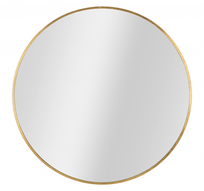 Oglinda de perete Elegant Glam, Fier/Oglinda/MDF, Auriu, 100x100x2 cm [4]