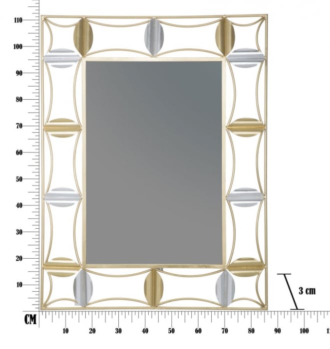 Oglinda de perete GLAM LEAF, 86X3X112 cm, Mauro Ferretti [9]
