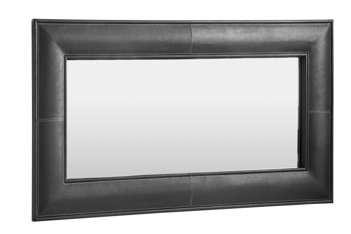 Oglinda MARETTI, piele, 63.4 x 125 cm