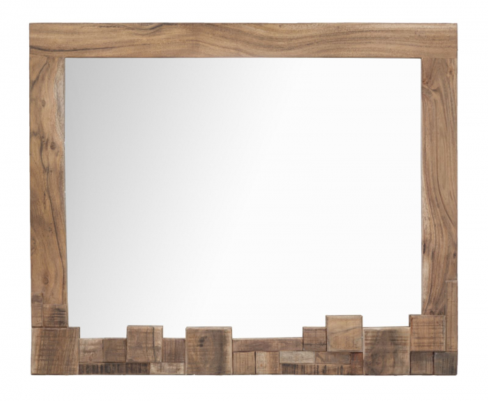 Oglinda, MUMBAI cm 90x2,5x75 (lemn de salcam a)