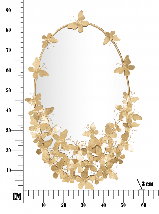 Oglinda OVAL BUTTERFLY CM 59X3X89,5 (oglinda CM 46X78), Mauro Ferretti [6]