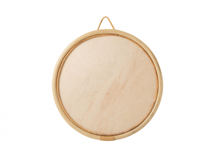 Oglinda, Rachita/Bambus, Natural, 70x2x70 cm [2]