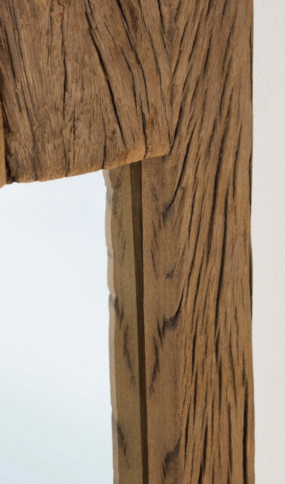 Oglinda Rafter, Lemn/Sticla, Maro, 25x4x90 cm [3]