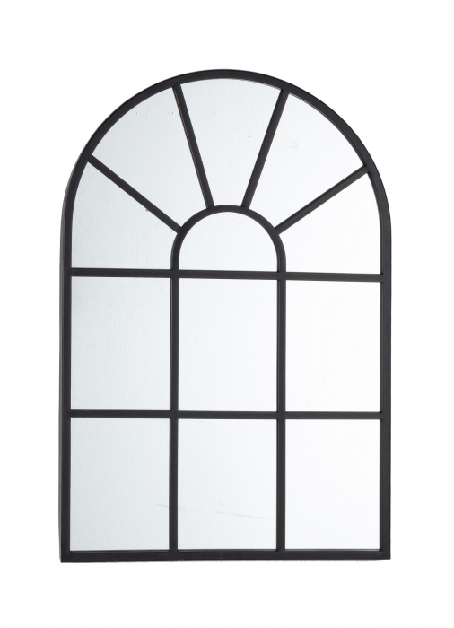 Oglinda Reflix, Otel, Negru, 58x3x86.5 cm