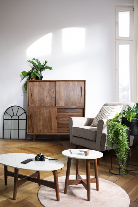 Oglinda Reflix, Otel, Negru, 58x3x86.5 cm [2]
