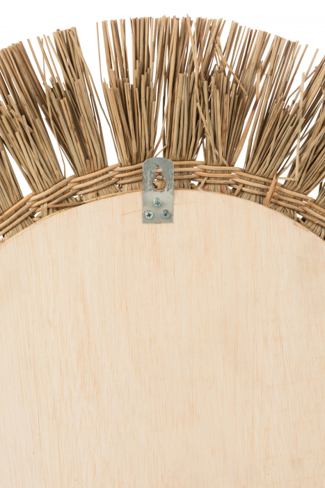 Oglinda Round, Bambus, Natural, 66.5x4x66.5 cm [2]