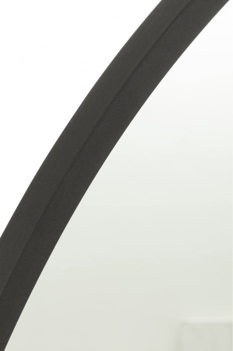 Oglinda Round Matt, Metal, Negru, 110x110x2.5 cm [2]