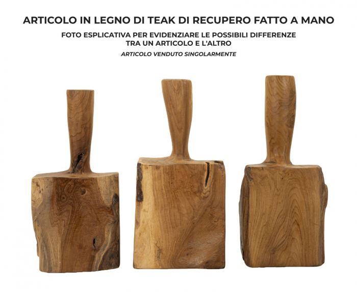 Opritor usa din tec reciclat 17x13x37 cm (piesa unica) [9]