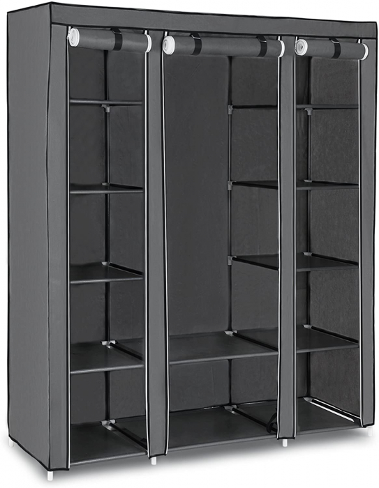 Organizator pentru haine, Metal textil, 150 45 180cm, Songmics