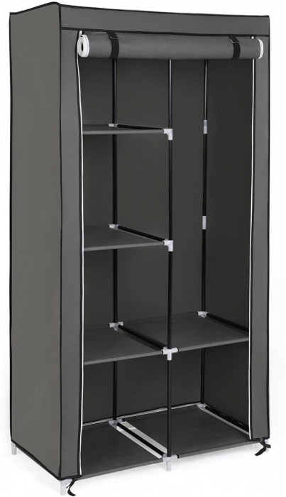 Organizator pentru haine, Metal textil, 88 46 171cm, Songmics