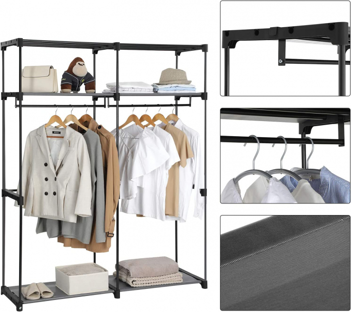 Organizator pliabil haine, Metal, 140*43*174 [4]