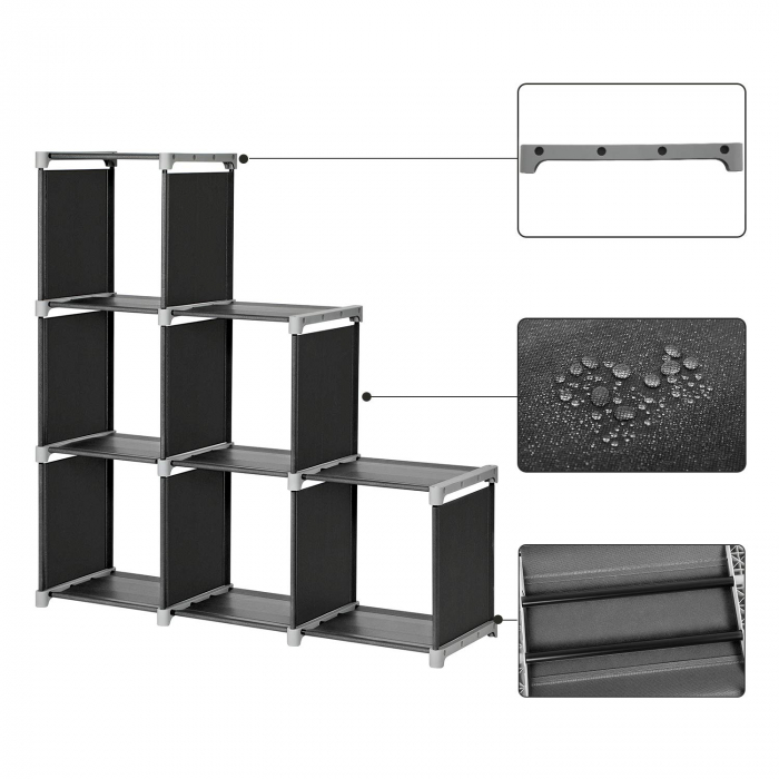 Organizator pliabil haine si accesorii, SONGMICS, 110 x 106 x 32 cm [5]