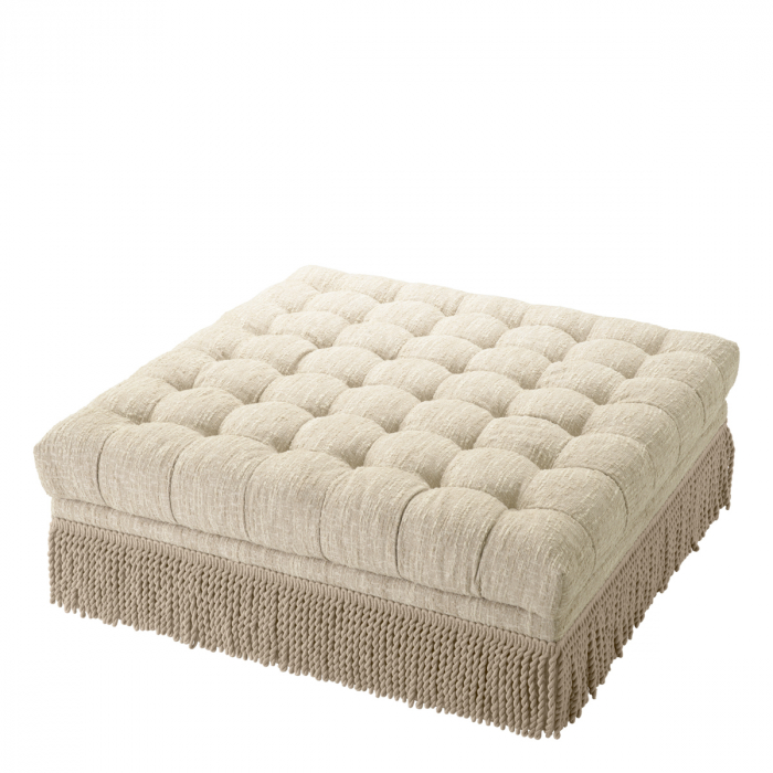 Otoman Dorantes bouclé sonata crem, Dims: W. 125 | D. 125 | H. 47  (CM) [4]