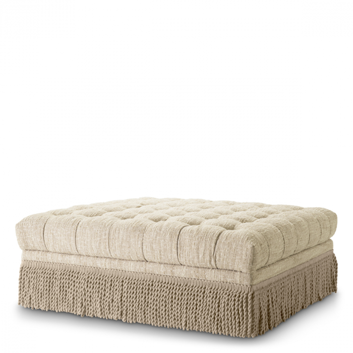 Otoman Dorantes bouclé sonata crem, Dims: W. 125 | D. 125 | H. 47  (CM) [1]