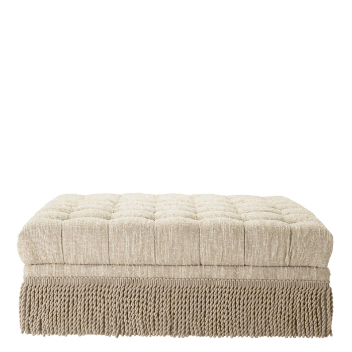Otoman Dorantes bouclé sonata crem, Dims: W. 125 | D. 125 | H. 47  (CM) [3]