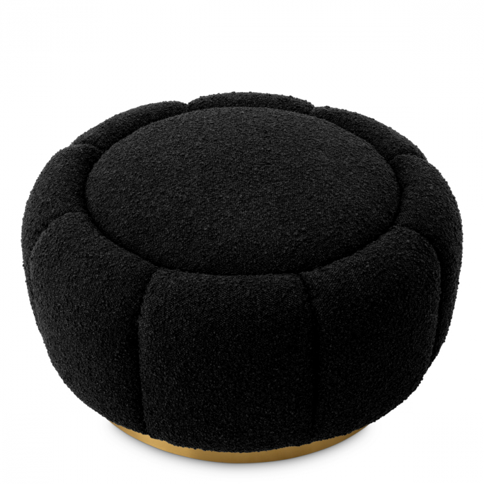 Otoman Inger bouclé negru [2]