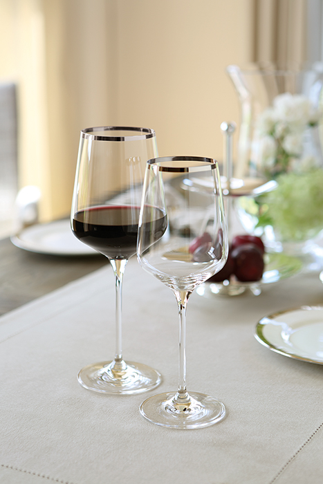 Pahar pentru vin PLATINUM, sticla, 25x9 cm [3]