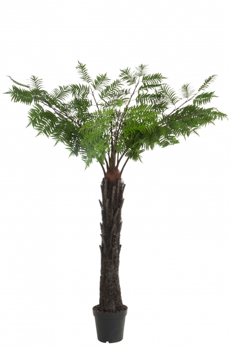 Palmier artificial, Plastic, Verde, 150x150x190 cm