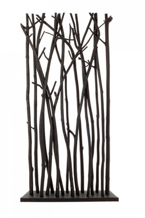 Paravan AILI, lemn, negru, 100x18.5x180cm [3]