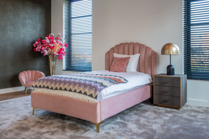 Bed Belmond 120x200 excl. Mattress (Quartz Pink 700)