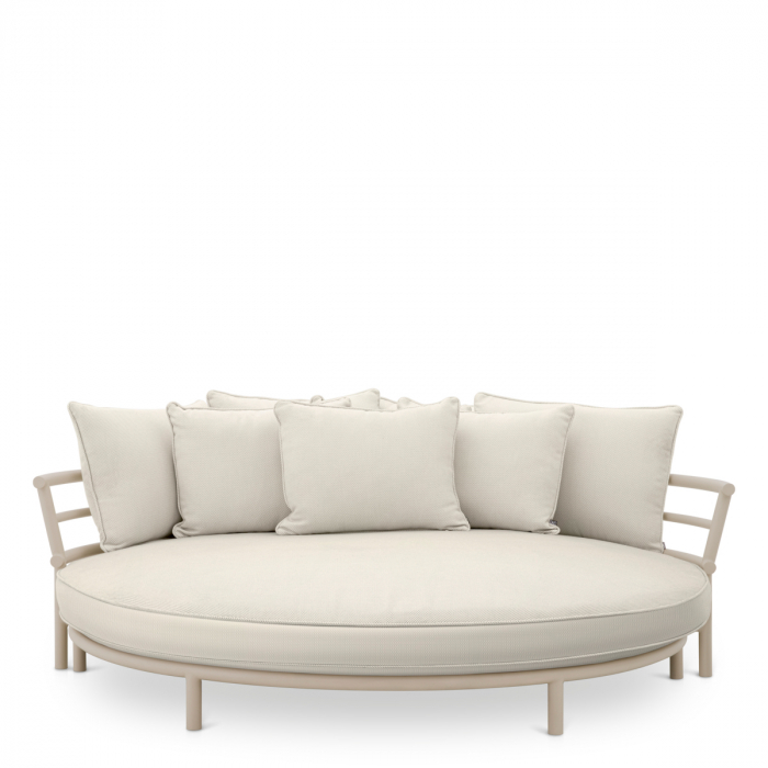 Pat de exterior Laguno nisip off-white/gri, Dims: Ø 210 | D. 113 | H. 85  (CM) [1]