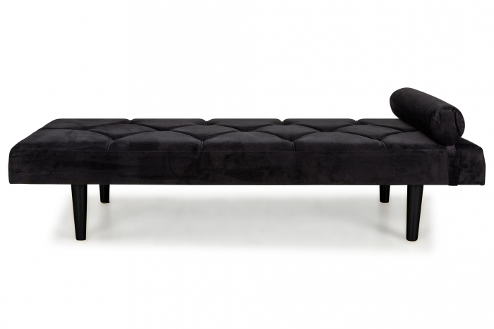 Pat de zi Diana, Negru, 185x40x75 cm [3]