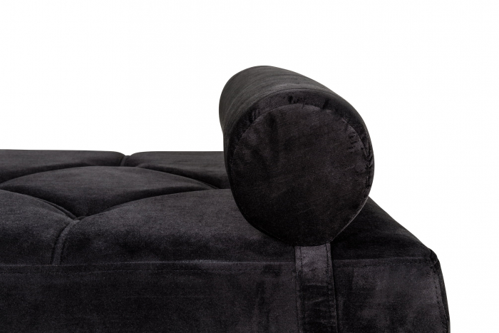 Pat de zi Diana, Negru, 185x40x75 cm [7]